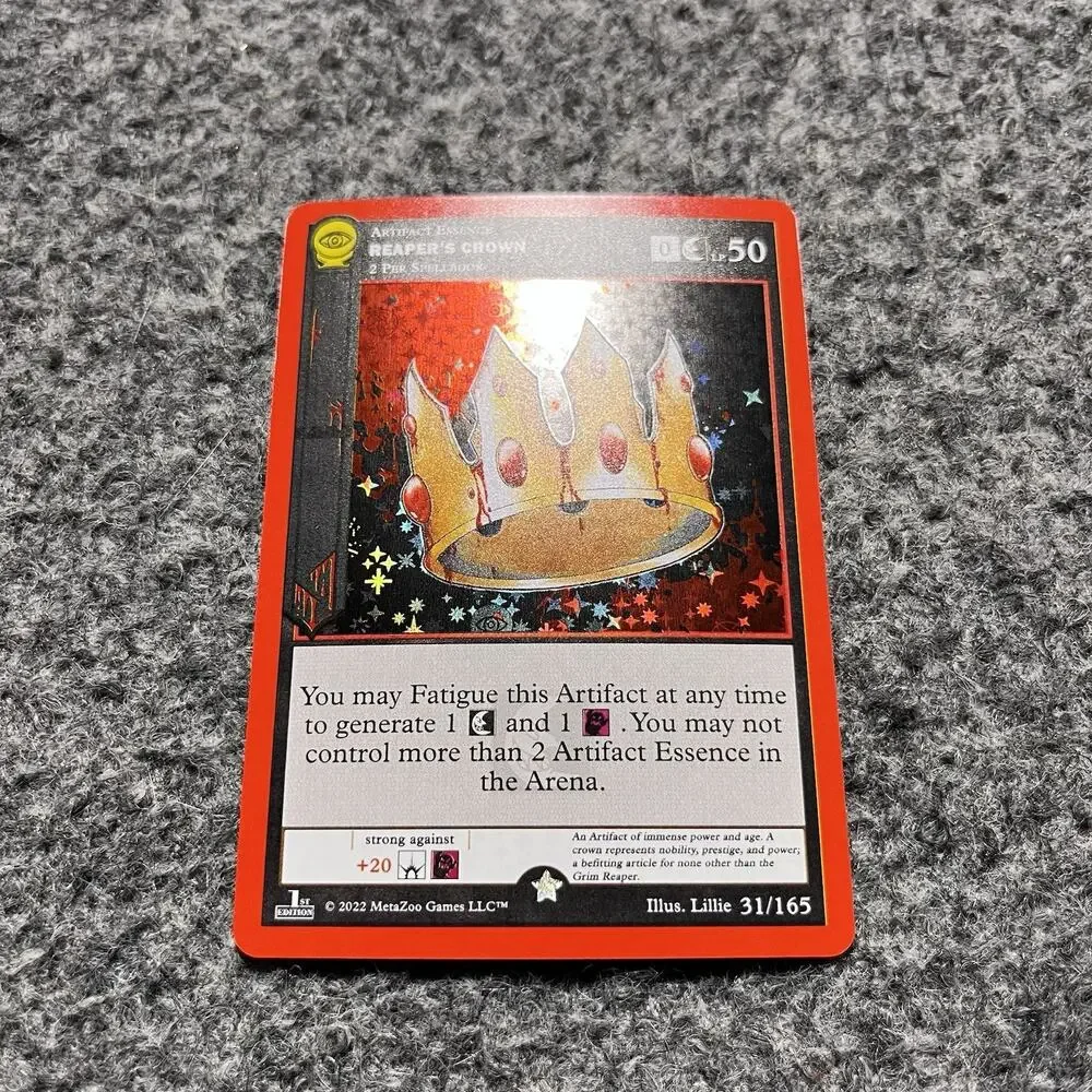 Metazoo Seance Reapers Crown 1st Edition Full Holo 31/165 Hateful 8